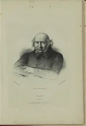 Porträtt av författaren Prins Alexander Shakhovskoi 1777-1846, 1860-talet