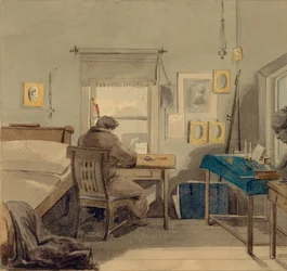 På jobbet. I Pavel Nashchokin House, 1824