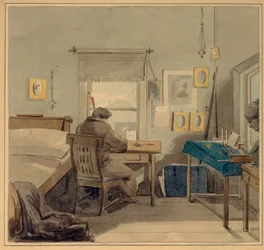 På jobbet. I Pavel Nashchokin House, 1824