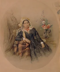Porträtt av friherrinnan Iuliania Ivanovna Klodt von Jürgensburg, 1845