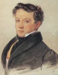 Porträtt av Sergei Ivanovich Turgenev 1792-1827, 1810-talet