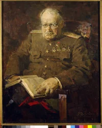 Porträtt av neurokirurgen och akademikern Nikolai N. Bourdenko (1876-1946)