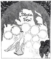 Titelsida för presentation av Blue Rose-utställningen, 1907