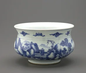 Rökelsebrännare, Jingdezhen, Jiangxi-provinsen (keramik)