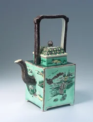 Stor Famille Verte tekanna, Kangxi-perioden (1662-1722) (porslin)