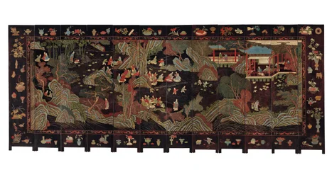 Tolvfaldig coromandelskärm, 1700-tal
