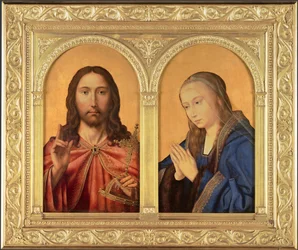 Diptyk: Kristus och Jungfrun, mellan 1500 och 1550