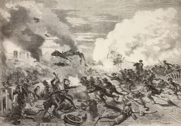Ankomst av General Fantis division, Battle of Magenta, 4 juni