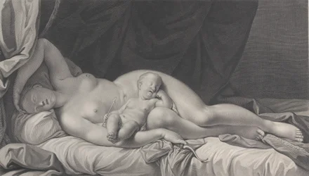 Sovande Venus med Amor i knät, 1783.