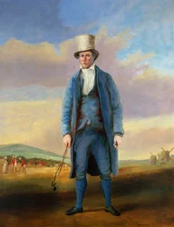 "Old Alick", Alick Brotherton (1756-1840) hålmakaren från Royal Blackheath Golf Club, ca 1835