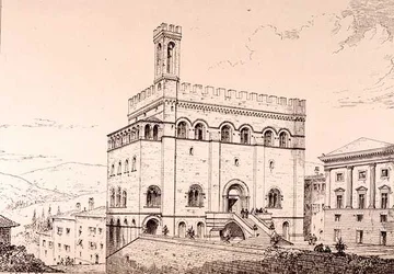 Palazzo del Comune, Gubbio, Italien, från 