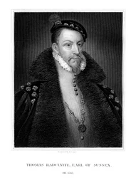 Thomas Radclyffe, 3:e earl av Sussex, lordlöjtnant av Irland, 1823.