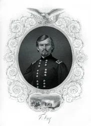 General Franz Sigel, unionsgeneral i det amerikanska inbördeskriget, 1862-1867.