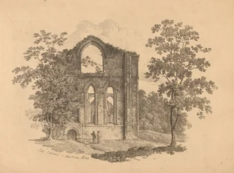Södra ingången till Fountains Abbey