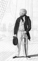 Prins William Henry som midskeppsman ombord på Prince George, 1831.