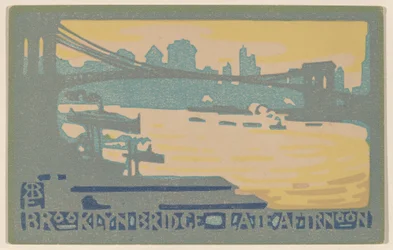 Brooklyn Bridge sent på eftermiddagen
