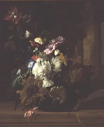 Vas med blommor
