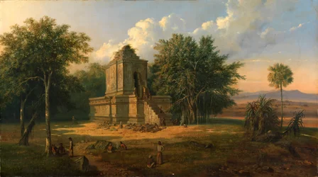 Javanesiskt tempel i ruiner, 1860.