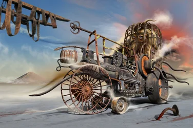 Steampunk-ökenmaskin