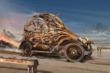 Steampunk-rotbil