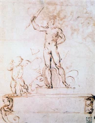 Översiktskomposition för en dekoration av en festival, c1500-1520
