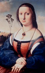 Porträtt av Maddalena Doni, 1506