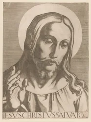 Kristus Jesus Christ Salvator Mudi (titel på objekt) Kristus, Maria och de tolv apostelen (serietitel) The Sacred Apostolic College (serietitel)