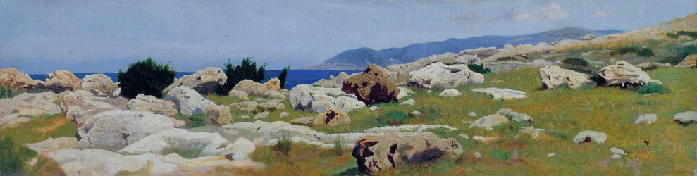 Castiglioncello från Punta del Bocca, ca 1864 (olja på duk)
