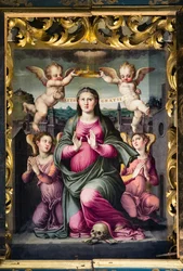 Madonna delle Grazie (olja på pannå)