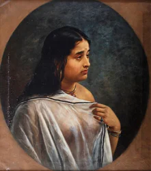 Malayali Lady, av Raja Ravi Varma