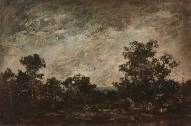 Indianläger, ca 1890 (olja på duk)