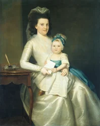 Lady Williams och barn, 1783.