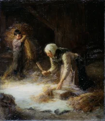 Tröskning av rensningen, 1899