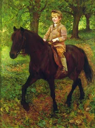 Genom skogen (olja på duk)
