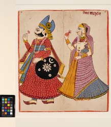 En raja och hans rani