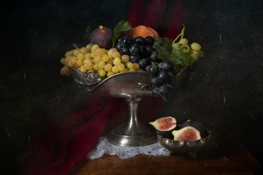 Vintage-stilleben med frukt