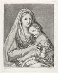 Madonna och barn efter Francisco Bayeu y Subias.