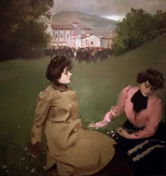 Caramelles (typiska katalanska sånger) 1901, olja