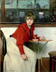 Tjej i en bar