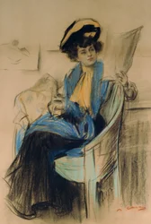 Mademoiselle Clo-Clo (pastell på papper)