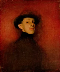 Porträtt av kung Alfonso XIII av Spanien (studie)