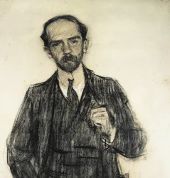 Porträtt av Pio Baroja. c.1904 - 1905 (teckning)