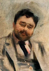 Porträtt av Isaac Albeniz vid 34 år, detalj (olja på duk)