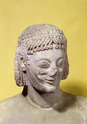 Head of the Rampin Rider, c.550-540 BC (marmor)