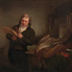 En ornitolog, möjligen John Latham