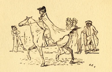 John Gilpin ger sig ut på sin resa till Edmonton, 1878, c1918.