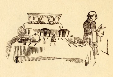 Dukat på Bell Inn i Edmonton, 1878, c1918.