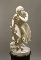 Nydia, The Blind Flower Girl of Pompeii, ca 1888 (marmor)