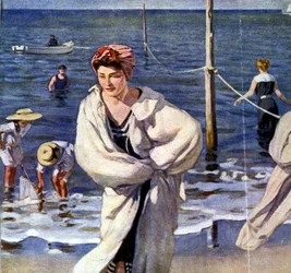 Vid vattnet, illustration av Raoul du Gardier (1871 - 1952).