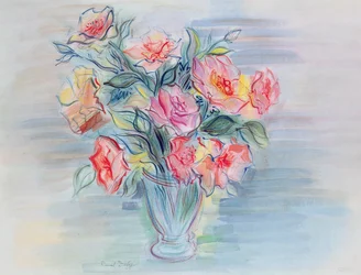 En bukett blommor i en vas